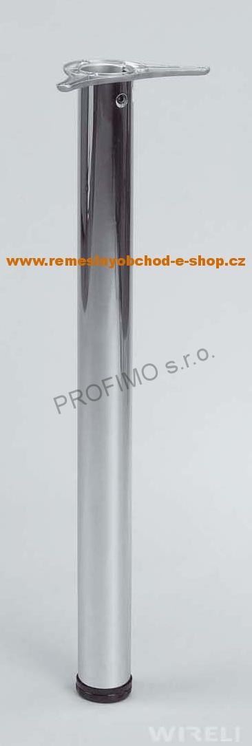 Stolová noha 60x710 chrom satén